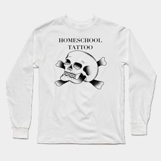 HomeSchoolTattoo Skull Long Sleeve T-Shirt